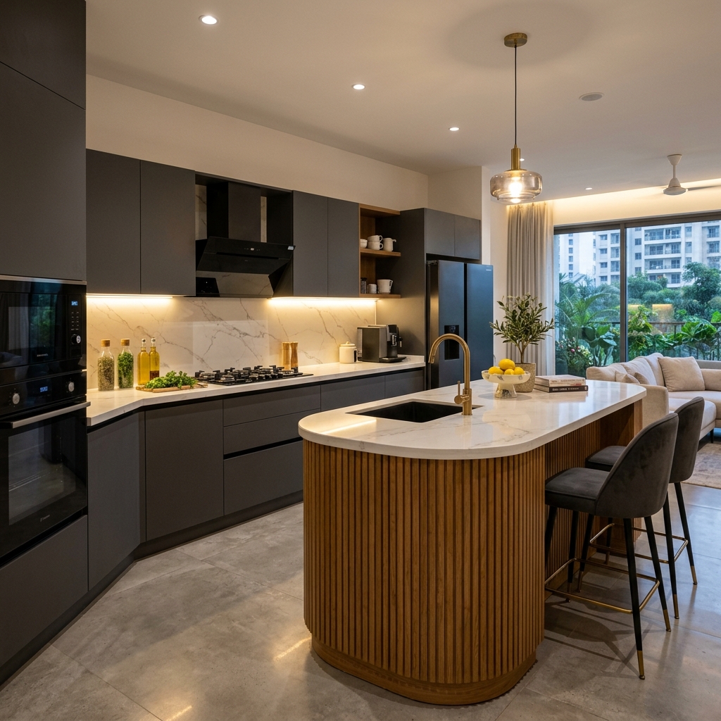 Modular Island Kitchen Bangalore